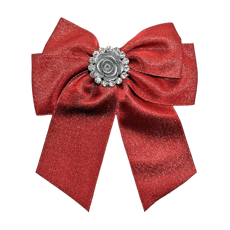 4L 2T Red Shimmer Bow - Stribbons Packaging